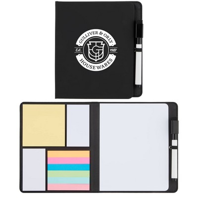 Recycled PU White Board & Sticky Notes Pad