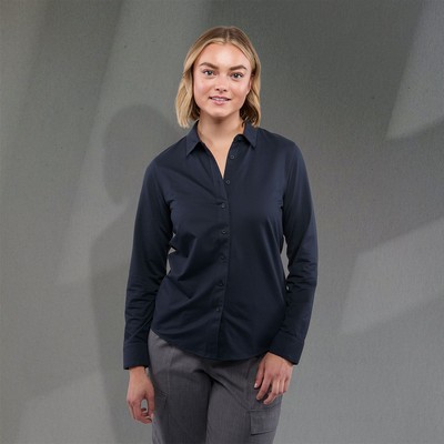 Women's TATRA Eco Knit Long Sleeve Button Up Shirt